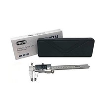 MMG 전자 디지털 캘리퍼 범위 0 150mm / 6인치 스테인리스 스틸 엑스트라 라지 LCD 스크린 디스플레이 인치/분수 인치/밀리미터미터