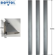 TCT 대패 블레이드 260x20x3mm 접합기 나이프 3 개 세트 교체 4 측면 수직 밀링 고속 프레스 등, 01 은