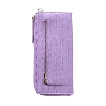여성 지갑 world closet 장지갑 바람의 시대 색연필 L 자 지퍼 카드 24 장 수납 대용량 크로커다일 모양 누름 에나멜 탈부착 가능 스트랩 2way 가볍고 얇다 사용하기