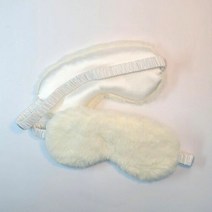 화이트 실크퍼 수면안대 아이마스크