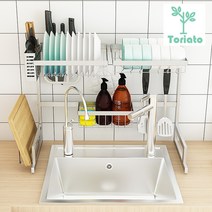 시그니처 스테인레스 식기건조대 블랙&메탈 2단 설거지 싱크대 씽크대 설거지정리대, 프리미엄 실버