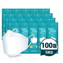 [100매] KF94 에브리가드 마스크 대형 보건용 대용량 5매입, KF94 에브리가드 대형 100매(5매입), 5개, 5개