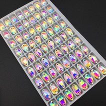 모든 크기 눈물 방울 유리 모조 다이아몬드에 바느질 배 크리스탈 ab 색상 플랫 백 돌, 7x12mm 20pcs