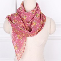 별꽃 쉬폰 롱 스카프/봄스카프/여름/쉬폰/나염스카프