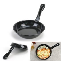 높은 전도율 빠른 조리 볶음 법랑 프라이팬 소 후라이팬 업소 가정 전골 냄비 팬 쿠킹 판 주방 심플한 요리 도구 용품 베이킹 피자 덮밥 음식점 식당 주둥이 불고기 편수 튼튼한 원형