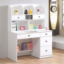 예쁜 어린이 여아 편수책상 아이방꾸미기 공부테이블 스터디 고등학생 남아, 워시블루