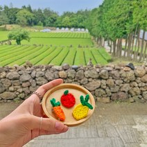 [Hui Hui] 핸드메이드 과일 뜨개 브로치 / 마그넷 / 마스크걸이