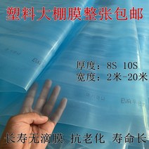 비닐 하우스 조립식 방풍 창문 바람막이 단열 우풍 외풍 차단 보온덮개 온실 필름 노화 방지 장수 논 드립 필름 플라스틱 천 파란색 투명 두꺼운 플라스틱 필름 농업 야채, 8s 두께 9m 너비 x 10m 길이