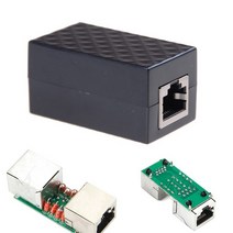 RJ45 LAN 어댑터 이더넷 RJ-45 번개 서지 보호 장치 네트워크 Arrester 보호기, 한개옵션0