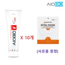 아이오바이오 [고불소함유] F치약 충치전문 1450ppm 불소강화 기능성 치약 치과전용, 100g, 10개