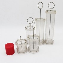 4/6/8/10cm DIY 실린더 기둥 양초 수제 공예 만들기 금형 도구 세트 원통형 원료, 10 5x15cm