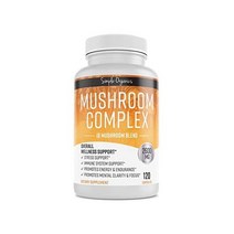 Mushroom Supplement 2600mg -120 Vegan Capsules 10 Mushrooms - Organic Lions Mane Cordyceps Reishi Turkey Tail Maitake Chaga- Immunity Energy Focus Nat