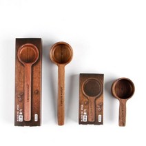 CAFEDE KONA 커피 숟가락 원두 계량 원목 스푼 8g 10g, 짧은 핸들 8g 나무 측정 숟가락 CK9127
