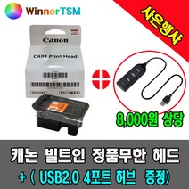 캐논 정품헤드 + (USB2.0 4포트 허브증정) / G1900 G1910 G2900 G2910 G3900 G3910 G4900 G4910 용, G2900 G2910용 (컬러)+USB 허브, 1개