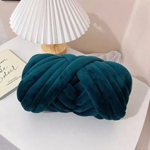 망고실 자이언트실 뜨개실 핸드 뜨개질용 슈퍼 벨벳 청키 원사 DIY 팔 부드럽고 큰 담요 카펫 두껍고 벌키 자이언트 스레드 화이트 백 1kg/500g