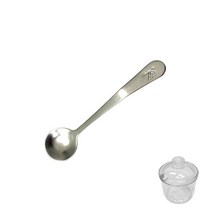투명양념통 미니 완전투명 락교통 투명통, 스텐양념스푼 미니