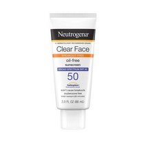 Neutrogena Clear Face Break Out Free Liquid 로션 썬크림 Broad Spectrum SPF 50 3oz 1개