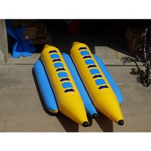 바나나 보트 수상 레저 풍선 디자인 비행 물고기 더블 튜브 사용자 지정 물 놀이에 대 한, 6x2m