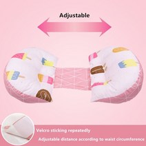 임산부 바디필로우 임신 베개 위한 수면 지원 바디 사이드 슬리퍼 u 모양 출산 모유 수유 허리, 다중