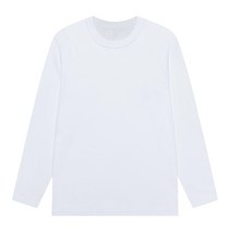 남녀공용 30수 무지 라운드 긴팔 티셔츠 S-2XL