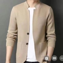 남자가디건 Nanjiren2020봄가을 가디건 젊은느낌 남성 양복카라 캐주얼 유행패션 봉지 털옷 외투상의