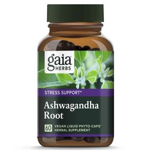 가이아허브스 아슈와간다 뿌리 비건 리퀴드 파이토 캡 글루텐 프리, 60개입, 1개