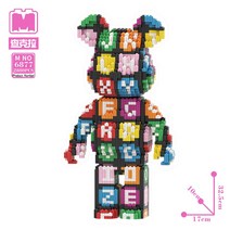 대형 곰돌이 피규어 베어브릭 나노블록 KAWS, AM