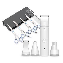 애구애구 저소음 방수 바리깡 4 IN 1 애견 가위 5종 Set, (8%할인) 애견 가위+바리깡