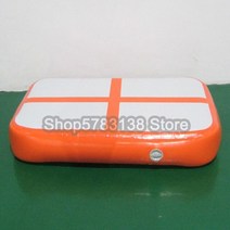 체조에어매트 크래시 보드 블록 리스 미니 사이즈 요가 체육관 트랙, 펌프가 있는 1x0.6x0.1m, 주황색