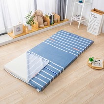 접이식매트리스 밀도가 높고 단단한 스폰지 매트리스 탈착식 세탁 가능한 학생 기숙사 접이식 싱글 및 더