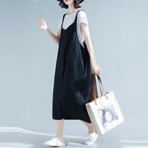 점프슈트 여성 롱아이예뻐 휴양지 원피스 형 나시 민소매 와이드핏 코디