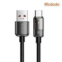 맥도도 아이스 프로 자동전류차단 USB A타입-C타입 고속충전 케이블, 1.8m