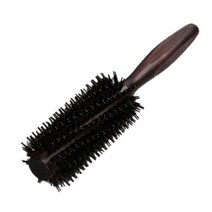 6 가지 종류의 스트레이트 능직 헤어 브러시 천연 돼지고기 롤링 둥근 배럴 불고 컬링 DIY 미용 스타일링 도구, F, 06 F