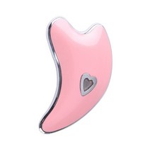 도자기괄사 괄사 유기괄사 옥괄사 전기 얼굴 마사지 충전식 리프팅 도구 긁기 피부 과샤 바디 리프트 구아샤, [01] Pink with box