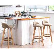 홈바의자 발걸이 원목 목재바텐 카페 의자 이케아 프랭클린 스툴 키큰의자 아일랜드 높이, 블랙, 50cm