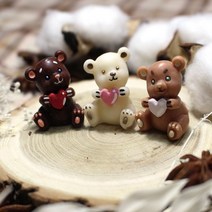 수제몰드 - 곰돌이 미니미니 하트 1구