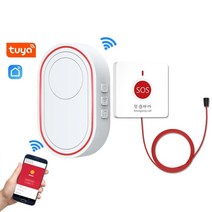 경보기 topvico 비상 버튼 wifi for 노인 tuya 경보 시스템 패닉 sos 경고 스마트 홈 rf 433mhz 노인 수석 무선 통화, 풀소스 와이파이 허브