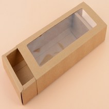 투명 슬리브 수건 포장 상자 박스 직사각 브라운