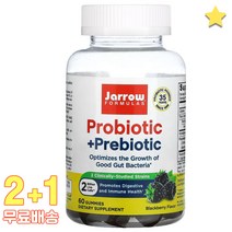 재로우 Probiotic + Prebiotic Blackberry 20억 60구미 3통, 1개, 기본