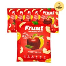 푸릇 크리스피 레드 애플 20g 6개 건조 말린 과일 핑거푸드, 단품
