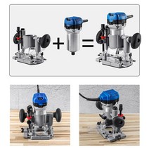 루터기 디월트트리머 마끼다 루터 트리머 라우터트리밍 기계 쉬운 설치 조각 보호베이스 플런지 에지 트리밍 슬롯, 없음