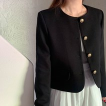 [무배/국내제작] 미엘 더메 가을 노카라 울자켓 3col 금장버튼 하객룩