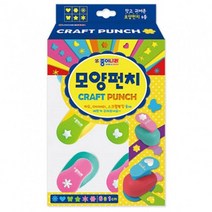 가재울통상 종이나라 모양펀치 소형 6종 - 34100 색 세상 지류 0-93-056934-53ea, gajae5407 본상품선택