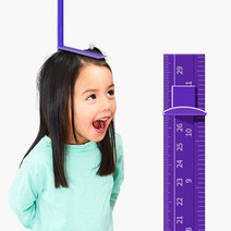 모두달라 실용적인 온가족 어린이 키재기자 키측정기 180cm, 보라, 1개