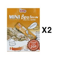 더캣츠 미니 베로베로 20p X2 / 가리비 고양이 츄르 길 아기 새끼 고양이 캣 냥 반려묘 영양 간식 보양식 밥 먹이 생일 선물 키우기 집사, 1, 본상품선택