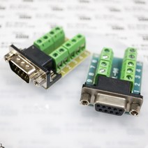 [파츠키츠] DB9 터미널 어댑터 D-Sub 변환보드 젠더 RS232 직렬 단자대, DB9 터미널 어댑터 (수/Male)