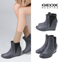 제옥스 제옥스 아멜리아 블랙 여성 데일리 경량 웨지부츠 GEOX/제옥스부츠/제옥스워커/제옥스구두/제옥스여성화