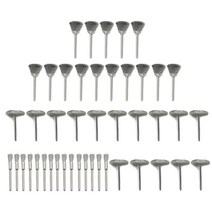 스테인레스 스틸 와이어 휠 브러시 15 피스/45 피스 금속 녹 제거 버핑 그라인더 헤드 드릴 로타리 공구, 01 45