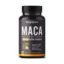 냇그로운 오가닉 페루마카 블랙 마카 뿌리 분말 가루 캡슐 1500mg 120캡슐