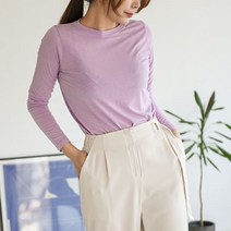 클로젯나인 머스트해브 기본 긴팔티 light purple
